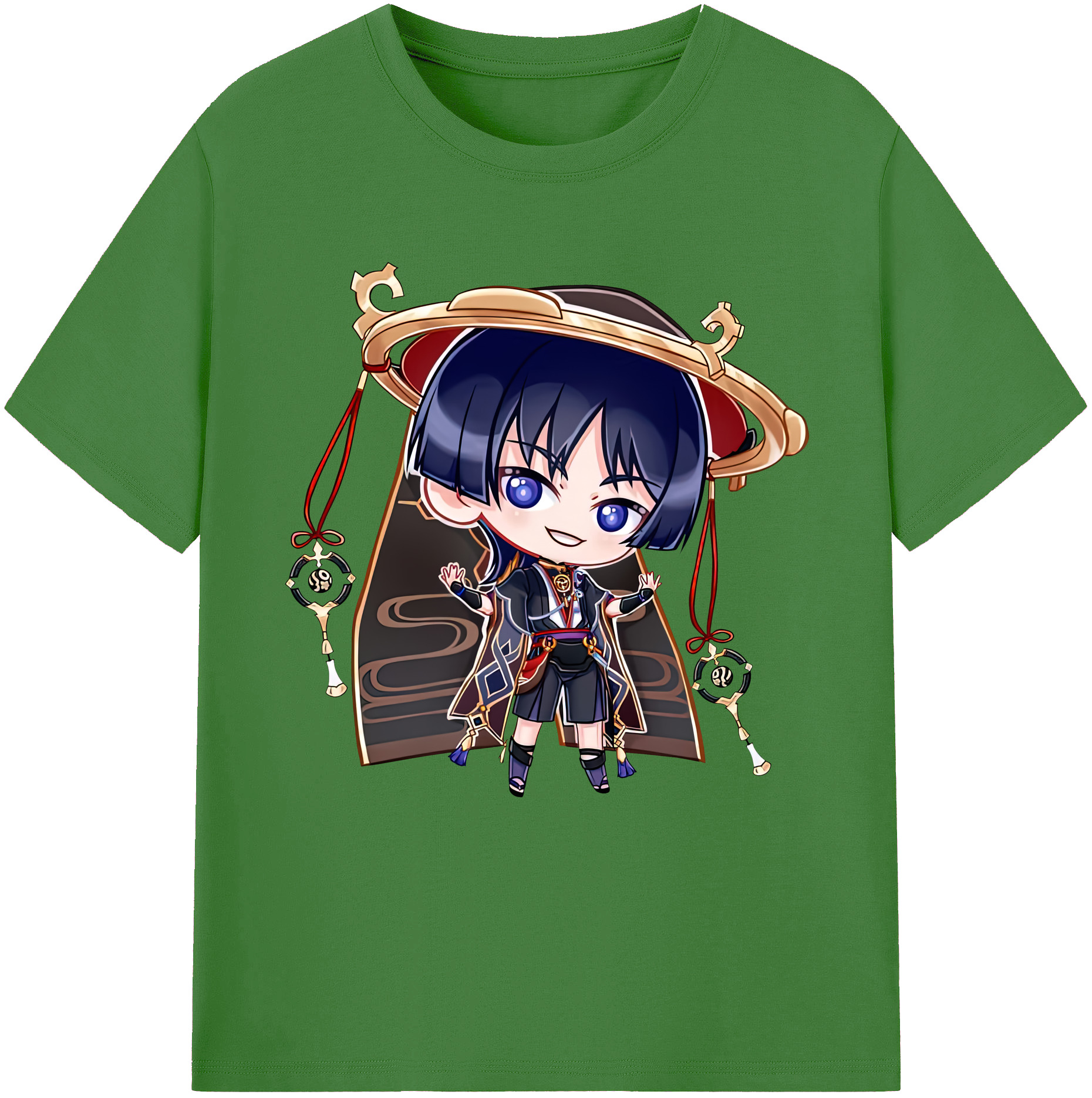 げんし神 さんペい genshin Sanpei レディースカジュアルプリントTシャツ（綿100％）